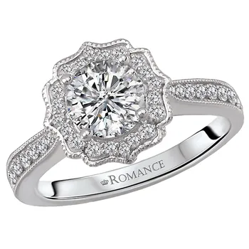 Halo Semi-Mount Diamond Ring 119123-100K