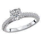 LaVie Graduated Semi-Mount Diamond Ring 115482-RD075