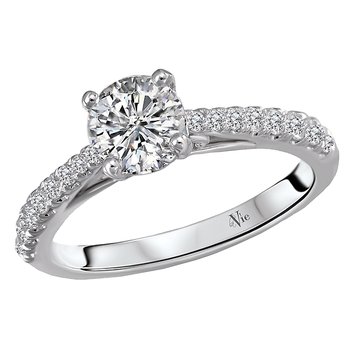 Graduated Semi-Mount Diamond Ring 115482-RD075