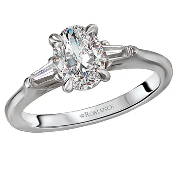 *** Lab Grown Diamond *** Diamond Semi Mount Engagement Ring 160085-OV100LG