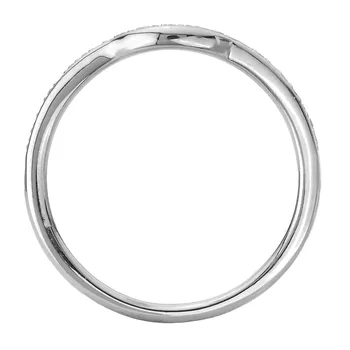 Curved Front Wedding Band 160336-200W