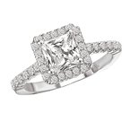 LaVie Halo Semi-Mount Diamond Ring 115036-100