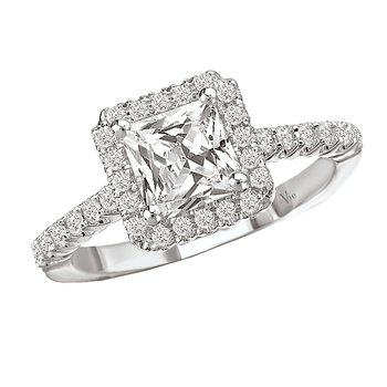 Halo Semi-Mount Diamond Ring 115036-100