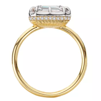 Hidden Halo Semi-Mount Diamond Engagement Ring 160338-EMEW200TY