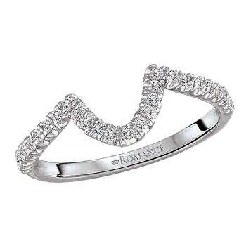 Diamond Curved Wedding Band 160269-OV200W