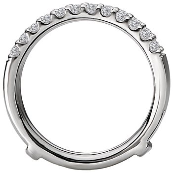 Diamond Wrap Wedding Ring with Guard 113930-WRAP
