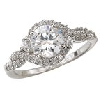 LaVie Halo Semi-Mount Diamond Ring 115142-100