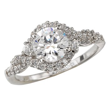 Halo Semi-Mount Diamond Ring 115142-100