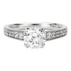 LaVie Peg Head Semi-Mount Diamond Ring 115144-100A