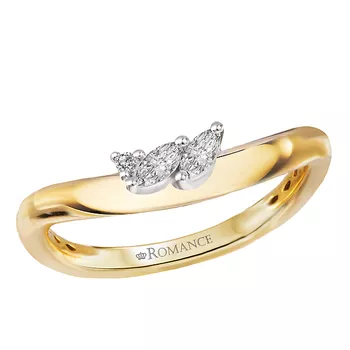 Curved Diamond Wedding Band 160275-200WY