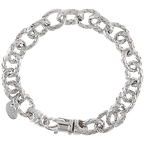 Alisa Oval Sterling Traversa Link Bracelet VHB 893