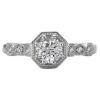 LaVie Halo Semi-Mount Diamond Ring 115446-RD075