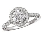 LaVie Halo Semi-Mount Diamond Ring 115213-100