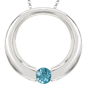 Ladies Fashion Gemstone Necklace 844002-BTN