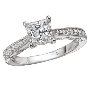 Classic Semi-Mount Diamond Ring 115200-PC100