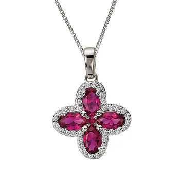 Ladies Fashion Gemstone Pendant 242093-DR