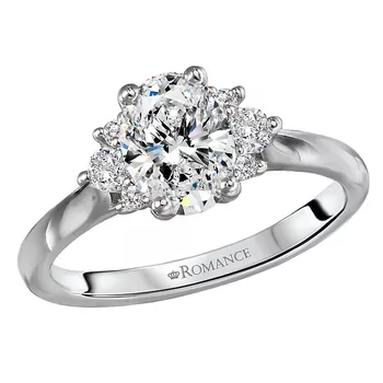 Semi-Mount Diamond Engagement Ring 160191-OV100