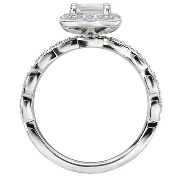 Halo Semi-Mount Diamond Ring 160038-EM100