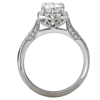 Halo Semi-Mount Diamond Ring 115469-RD075