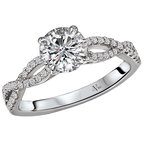 LaVie Braided Shank Semi-Mount Diamond Ring 115302-075