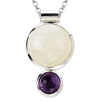 Ladies Gemstone Necklace 844048-WMN
