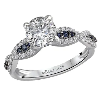 *** Lab Grown Diamond *** Classic Semi-Mount Diamond Ring 119266-RD100KLG