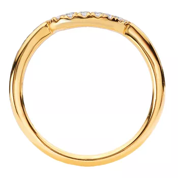 Curved Front Diamond Wedding Band 160332-EM150WY