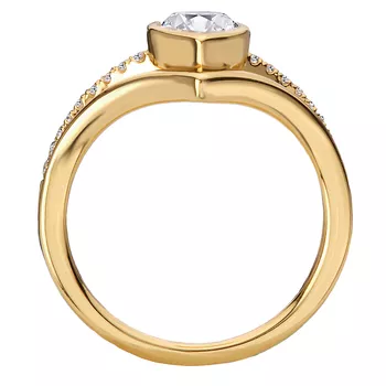 Split Shank Semi-Mount Diamond Engagement Ring 160312-MQ100Y