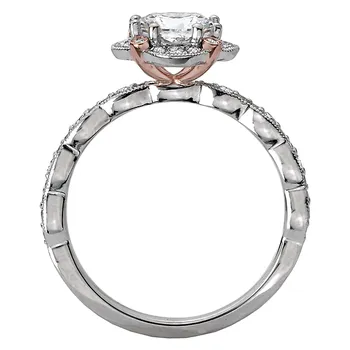 Halo Semi-Mount Diamond Ring 119178-RD100K