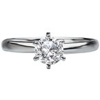 LaVie Solitaire Diamond Ring 114030-6RD075W