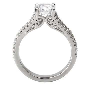 Split Shank Semi-Mount Diamond Ring 115195-100