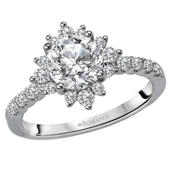 Halo Semi-Mount Diamond Ring 160032-RD100
