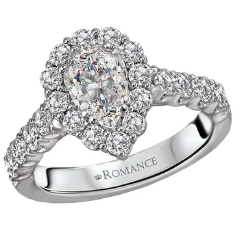 Halo Semi-Mount Diamond Ring 119163-PS100K