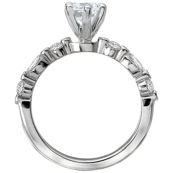 Classic Semi-Mount Diamond Ring 160020-MQ100