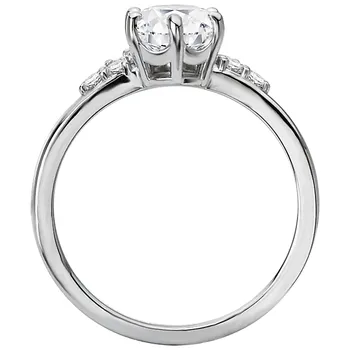 *** Lab Grown Diamond *** Halo Semi-Mount Diamond Ring 160049-RD100LG