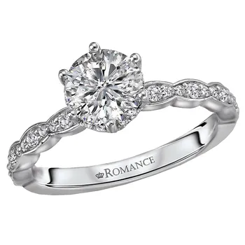 Halo Semi-Mount Diamond Ring 119216-RD100K