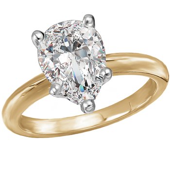 Solitaire Semi-Mount Diamond Engagement Ring 114003-PS175TYS