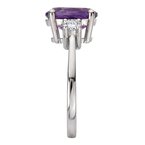 Eleganza Amethyst Sterling Silver Fashion Ring 711868-AM7W