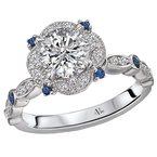 LaVie Halo Semi-Mount Diamond Ring 115420-RD100