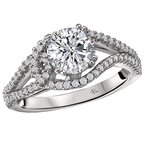 LaVie Split Shank Semi-Mount Diamond Ring 115288-100