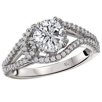Split Shank Semi-Mount Diamond Ring 115288-100