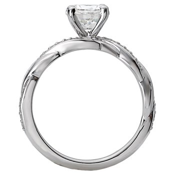 Peg Head Semi-Mount Diamond Ring 115422-RD100