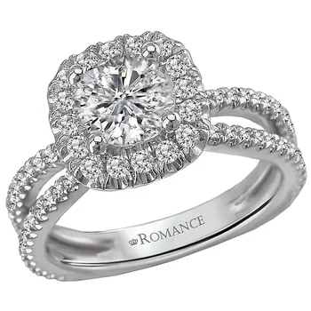 Halo Semi-Mount Diamond Ring 119154-CR100K