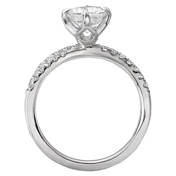 Split Shank Semi-Mount Diamond Ring 119190-RD100K