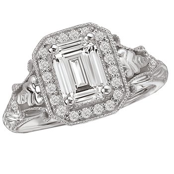 Halo Semi-Mount Diamond Ring 115169-100