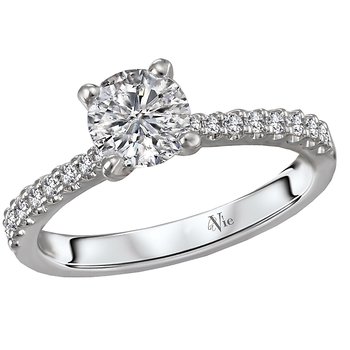 Classic Semi-Mount Diamond Ring 115474-RD075