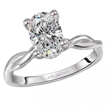Halo Diamond Engagement Ring 160113-OV150PT