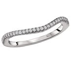 LaVie Curved Wedding Band 115288-100W