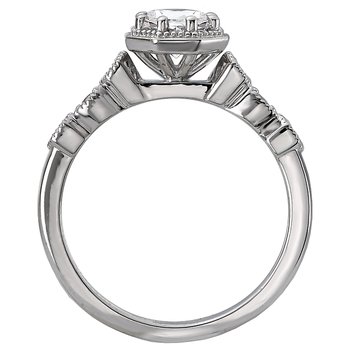 Halo Semi-Mount Diamond Ring 115446-RD075