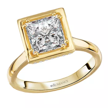 Hidden Halo Semi-Mount Engagement Ring 160327-PC200Y